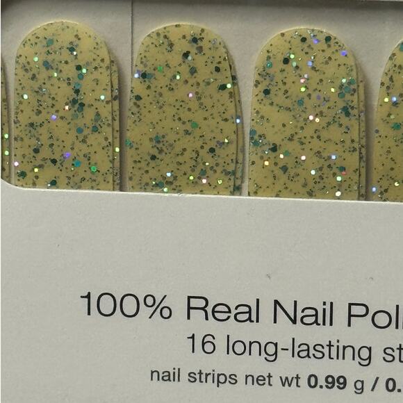 Color Street Other - NWT Color Street "Most Definitely" A Clear With Teal Glitter Overlay